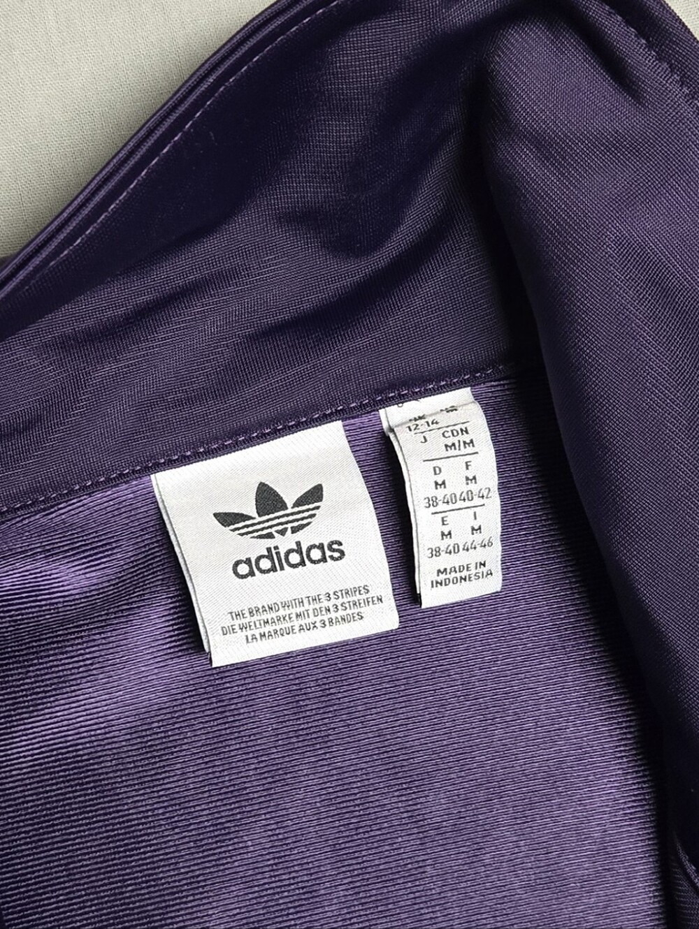 Adidas Adicolor Classic Firebird Track Top W's Size M Purple Black - Picture 6 of 8
